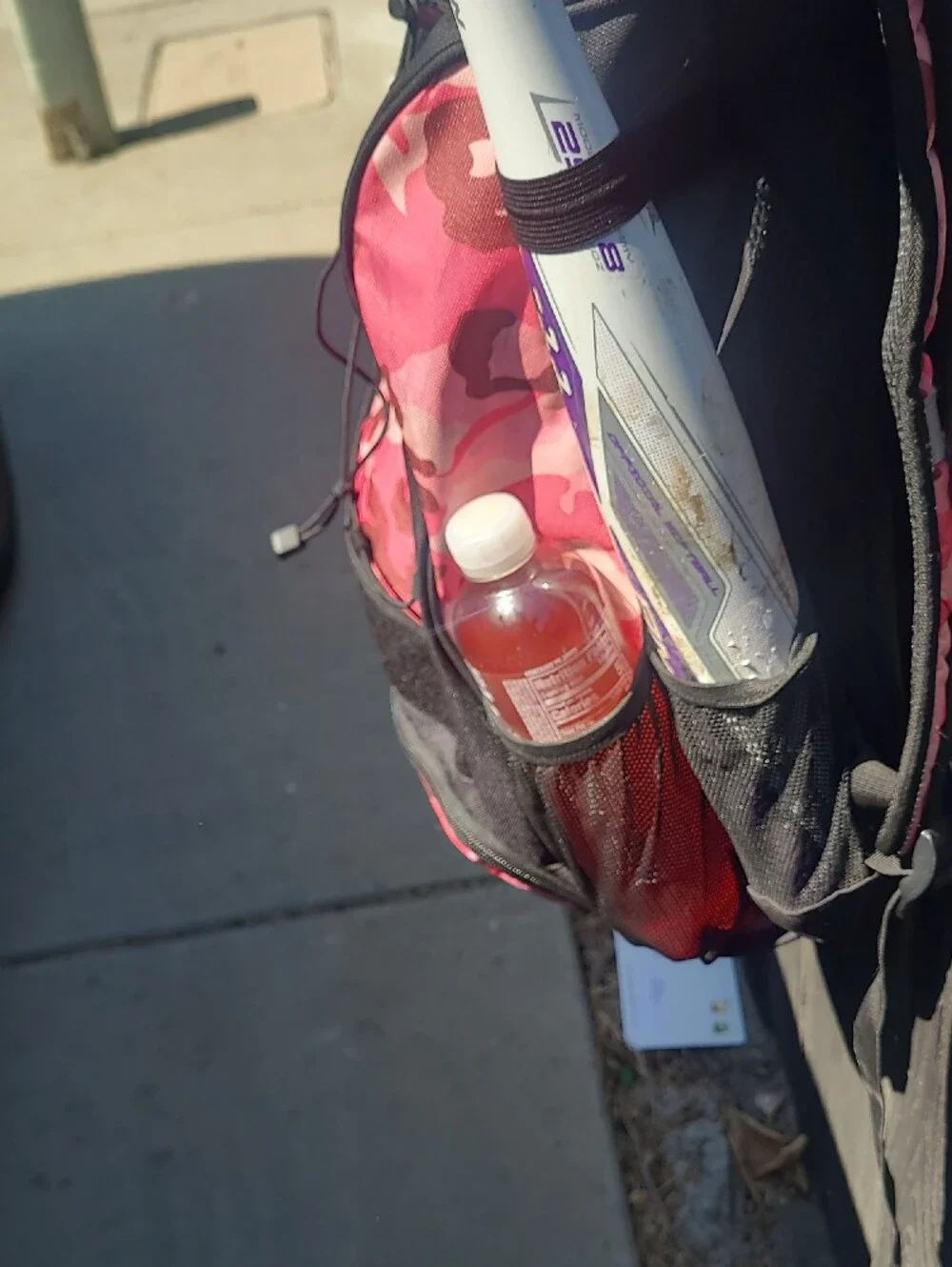 Pink Camo Kids' Softball Backpack - Unbranded